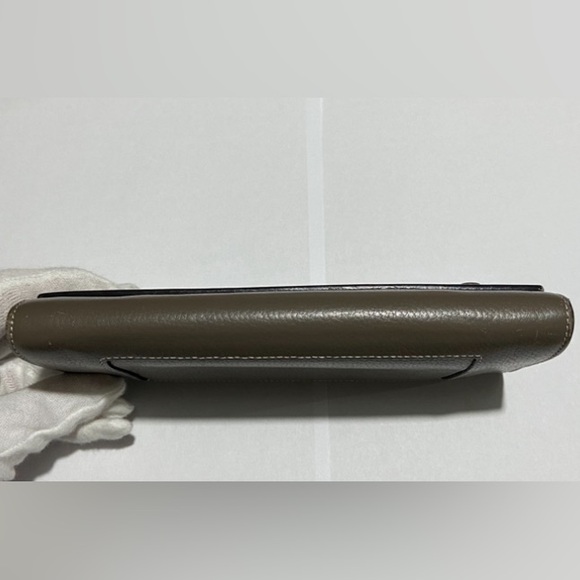 Céline VGUC Pebbled Grey Leather Continental Wallet $970 Retail - Picture 6 of 15
